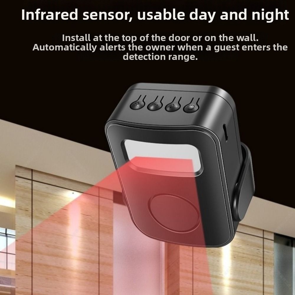 جهاز جرس الباب الذكي المزود بم - مراجعة Wireless Door Sensor وسعره