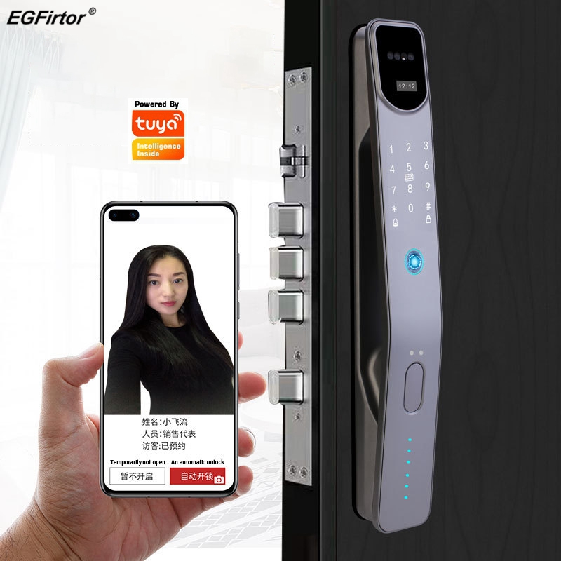 قفل باب ذكي إلكتروني ببصمة الإ - مراجعة Smart Home Door Lock وسعره