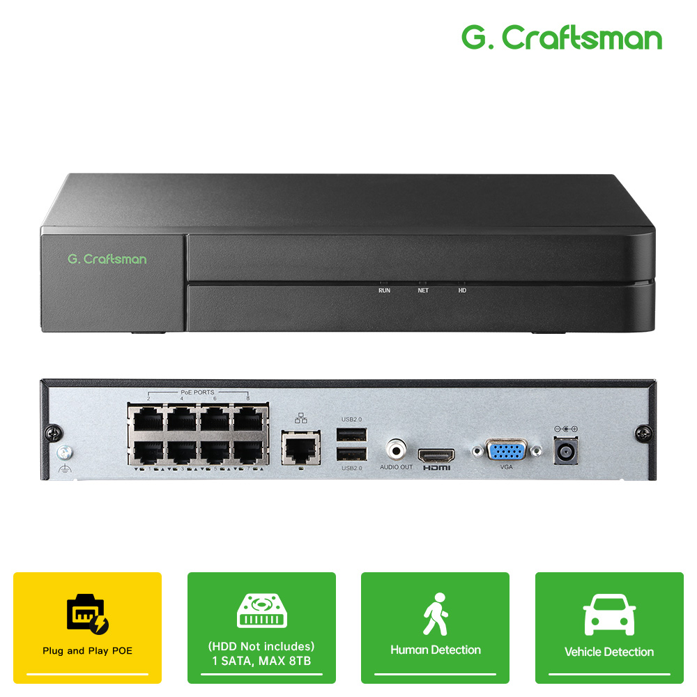 مسجل فيديو شبكي C-U، 8CH POE،  - مراجعة Smart Home Microsoft وسعره